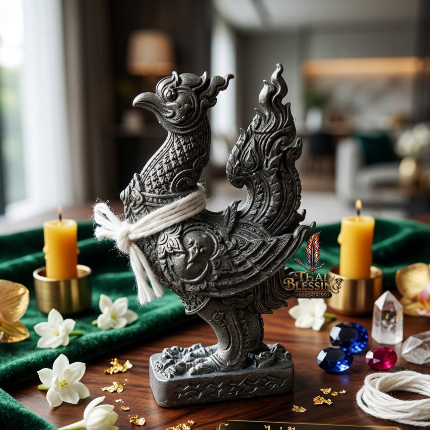 ✨ "Phaya Kaifa Maha Lap" (Great Fortune Celestial Pheasant) - Sacred Lead Edition Embedded with Takrut Unstoppable Wealth Foraging, Career Promotion, and Booming Commercial Trade!