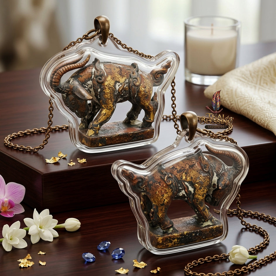 ✨ "Phaya Pha Eka Chok" (Great Fortune Celestial Goat / Phaya Elaka Chok) - Chanuan Alchemical Metal Edition Flawless Wealth Attraction, Commercial Trade Prosperity, and Bulletproof Metaphysical Protection!