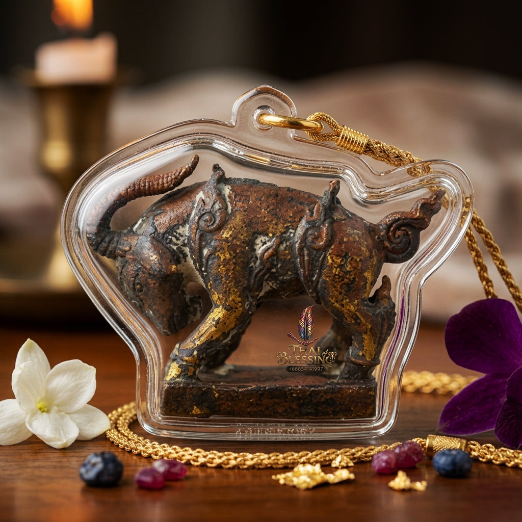 ✨ "Phaya Pha Eka Chok" (Great Fortune Celestial Goat / Phaya Elaka Chok) - Chanuan Alchemical Metal Edition Flawless Wealth Attraction, Commercial Trade Prosperity, and Bulletproof Metaphysical Protection!