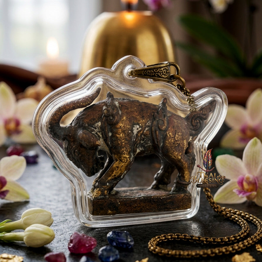 ✨ "Phaya Pha Eka Chok" (Great Fortune Celestial Goat / Phaya Elaka Chok) - Chanuan Alchemical Metal Edition Flawless Wealth Attraction, Commercial Trade Prosperity, and Bulletproof Metaphysical Protection!