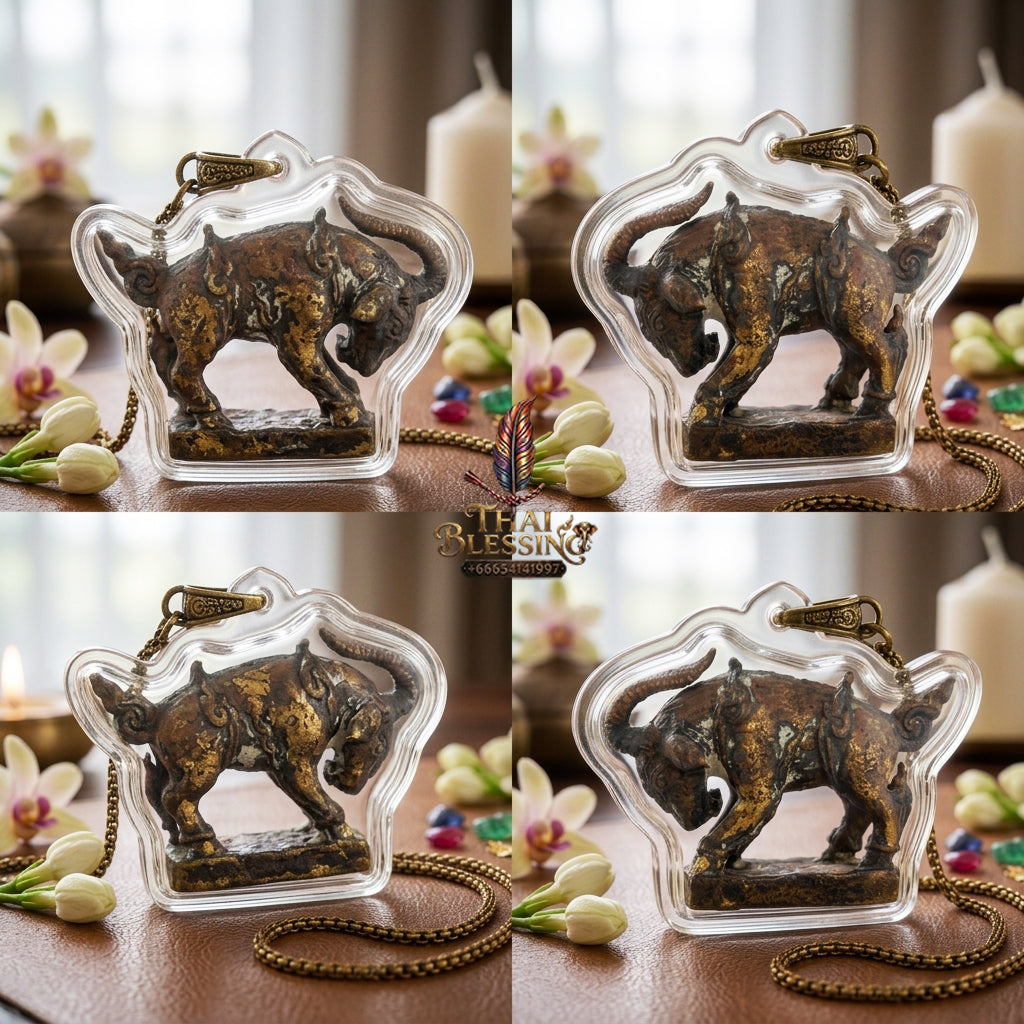 ✨ "Phaya Pha Eka Chok" (Great Fortune Celestial Goat / Phaya Elaka Chok) - Chanuan Alchemical Metal Edition Flawless Wealth Attraction, Commercial Trade Prosperity, and Bulletproof Metaphysical Protection!