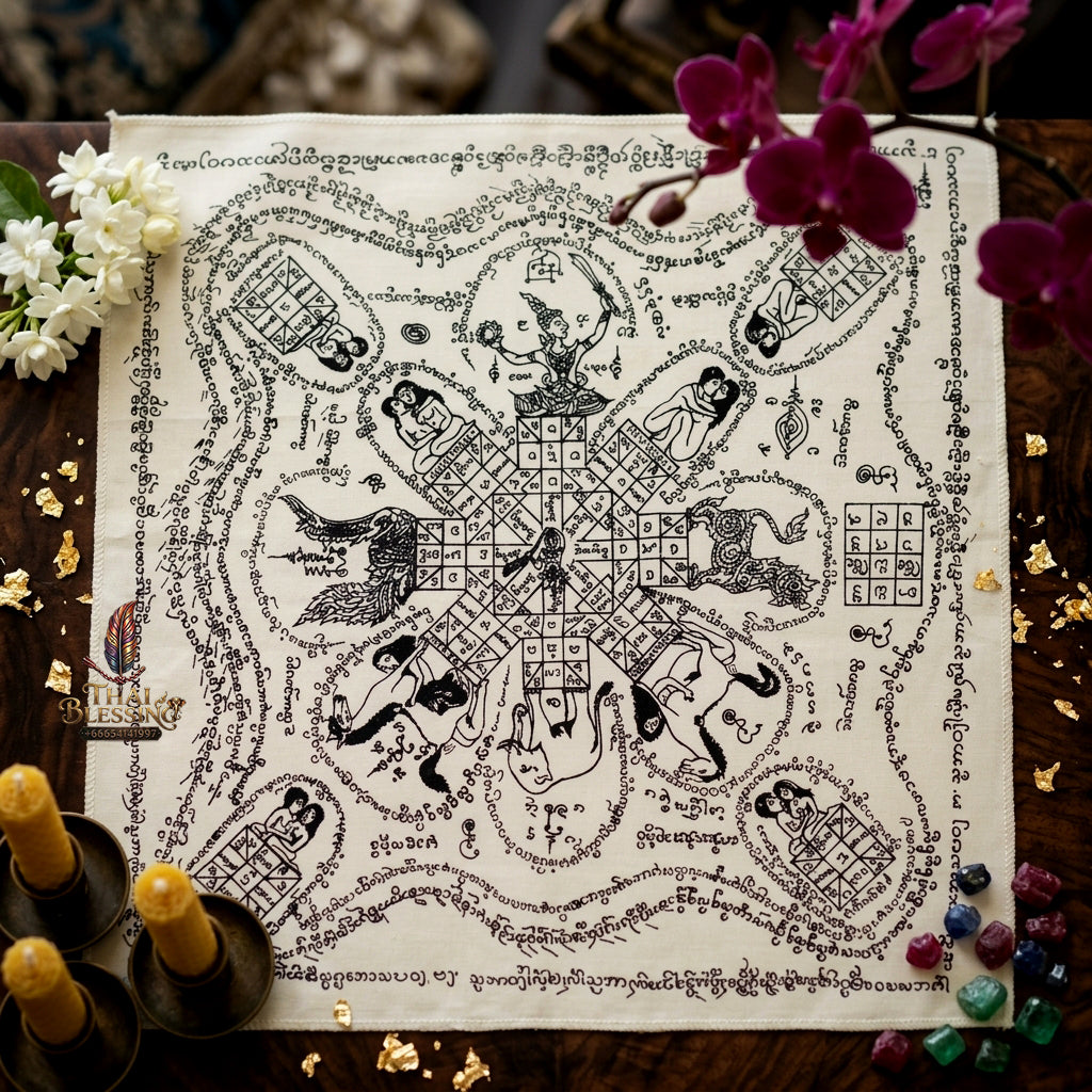✨ "Phayant Ma Sep Nang (In Kaeo)" (Black Edition Lanna Horse Seduction Cloth) f Extreme Nocturnal Magnetism, Raw Passionate Seduction, and Booming Commercial Trade!