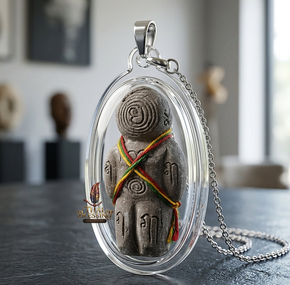 Sacred "Hun Phayon Nuea Phong Maha Phut" (Great Ghost-Powder Guardian Effigy) Elite Spiritual Protection, Financial Abundance, and Unstoppable Guarding Power
