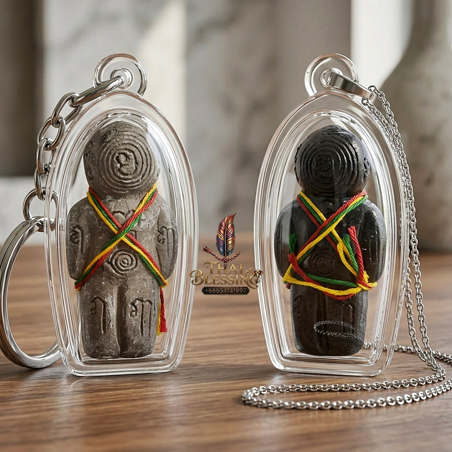 Sacred "Hun Phayon Nuea Phong Maha Phut" (Great Ghost-Powder Guardian Effigy) Elite Spiritual Protection, Financial Abundance, and Unstoppable Guarding Power