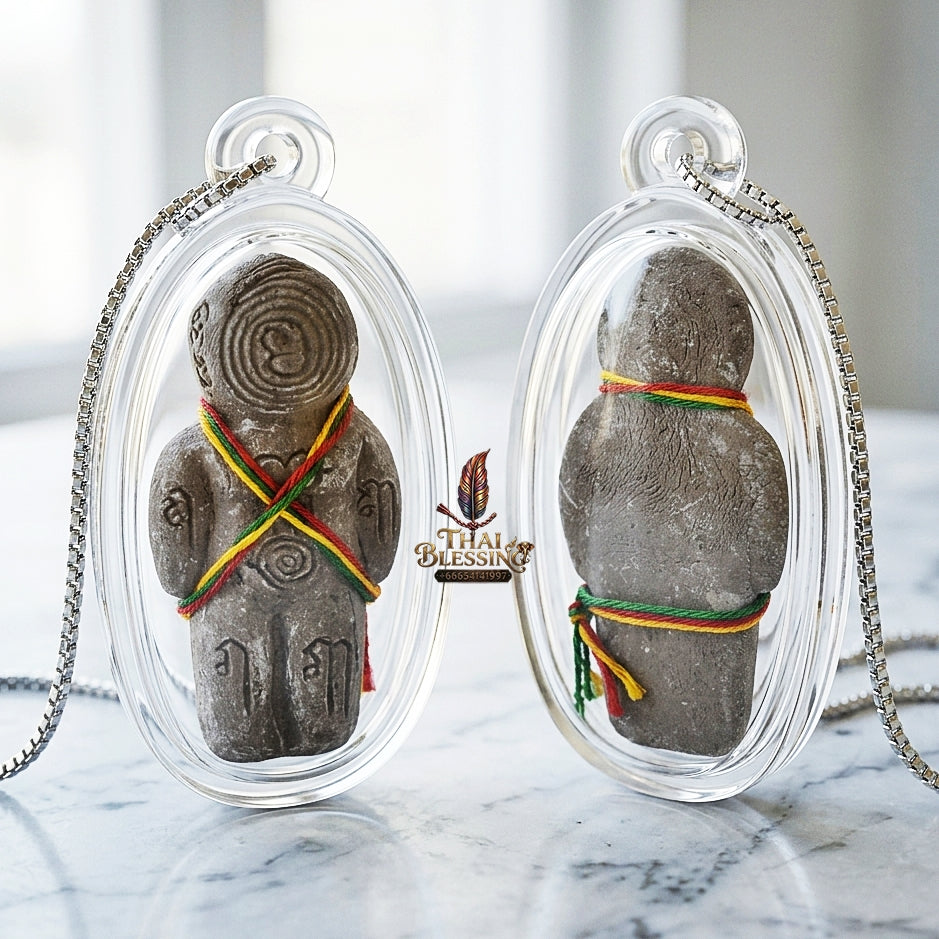 Sacred "Hun Phayon Nuea Phong Maha Phut" (Great Ghost-Powder Guardian Effigy) Elite Spiritual Protection, Financial Abundance, and Unstoppable Guarding Power
