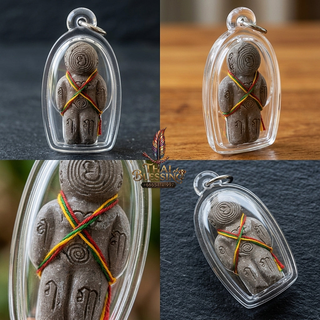 Sacred "Hun Phayon Nuea Phong Maha Phut" (Great Ghost-Powder Guardian Effigy) Elite Spiritual Protection, Financial Abundance, and Unstoppable Guarding Power