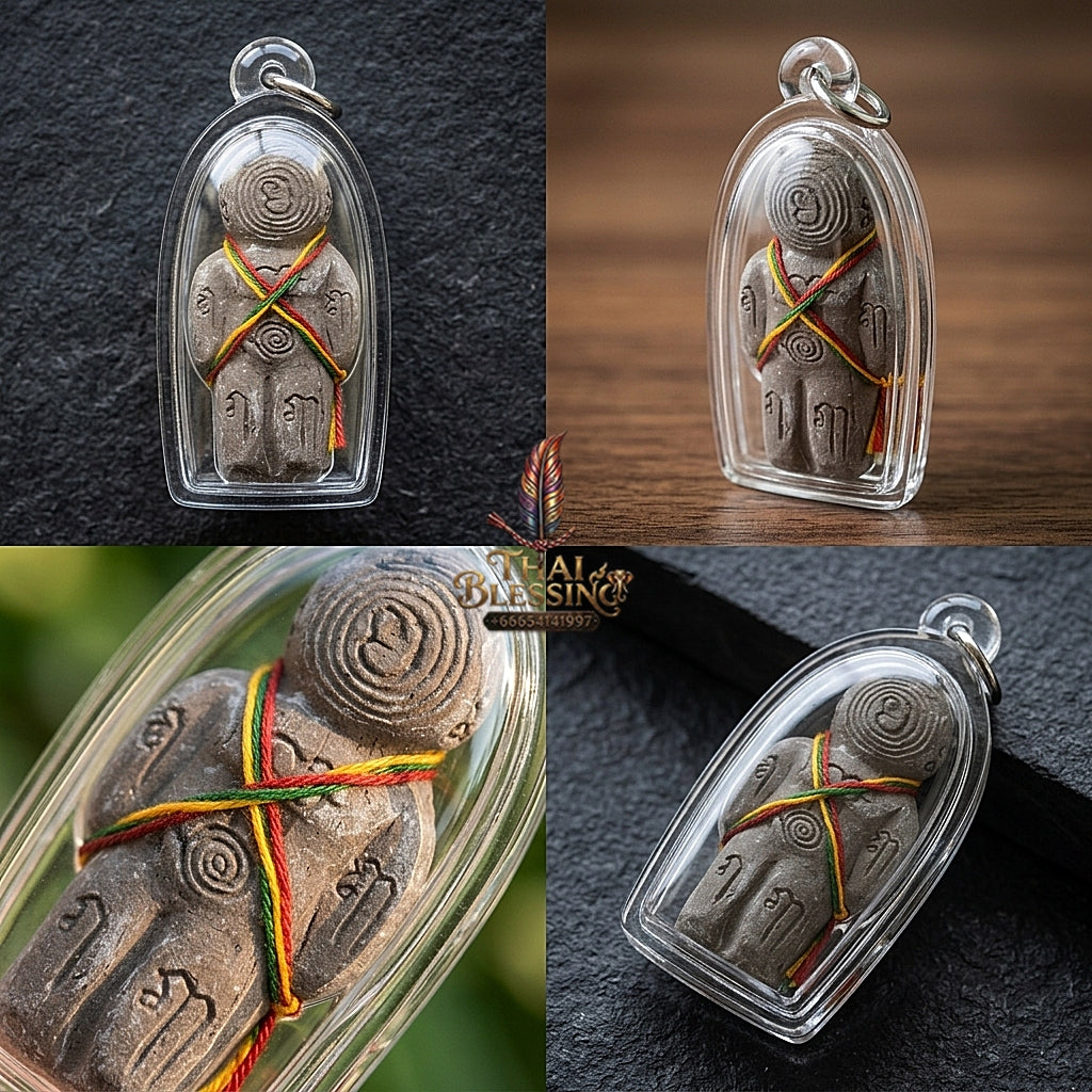 Sacred "Hun Phayon Nuea Phong Maha Phut" (Great Ghost-Powder Guardian Effigy) Elite Spiritual Protection, Financial Abundance, and Unstoppable Guarding Power