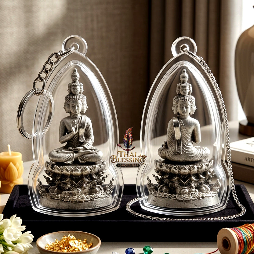 ✨ "Phra Kao Na Maha Setthi" (The Nine-Face Great Billionaire Buddha / Phra Setthi Nawakote) - Satin-Plated Bronze Edition, the Sovereign Masterpiece of Ninefold Wealth Accumulation, Supreme Business Luck, and Unstoppable Financial Prosperity!