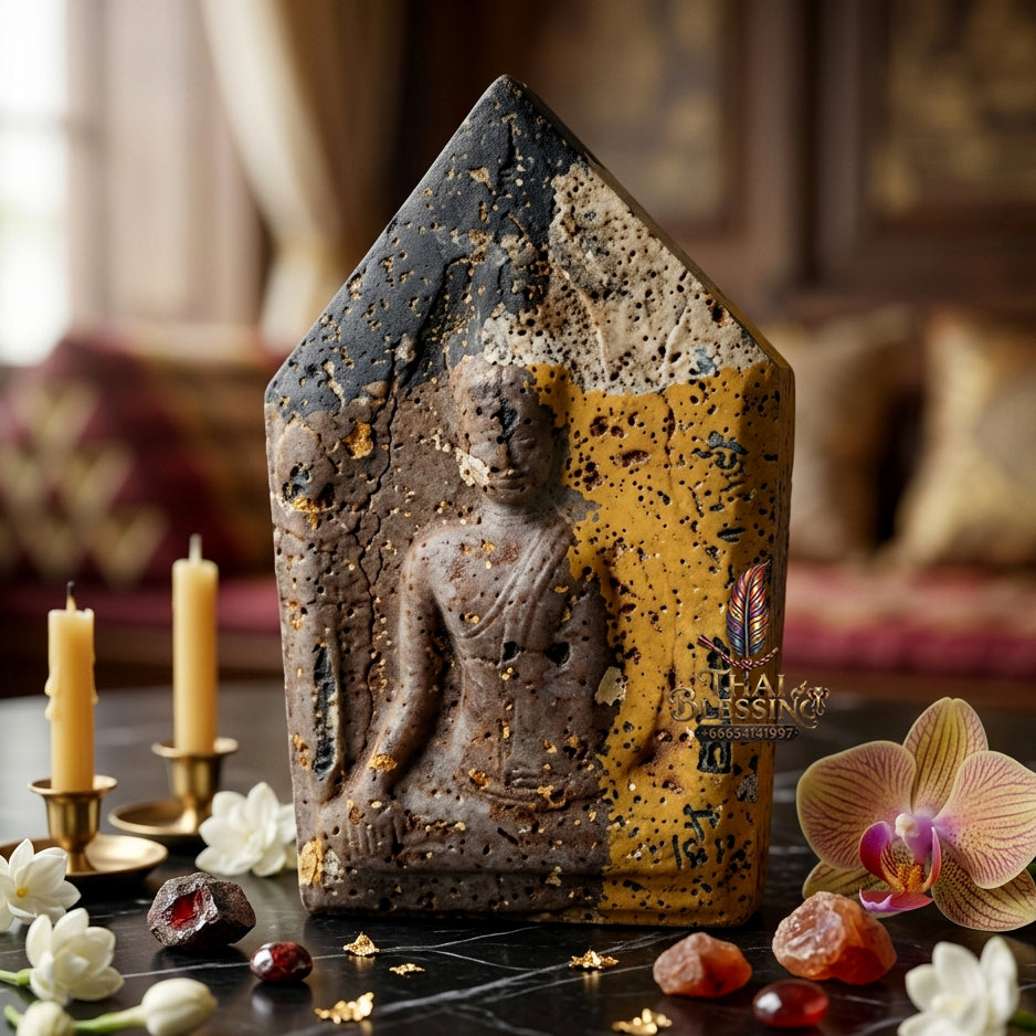 ✨ "Phra Khun Phaen Lang Ngang Ta Daeng" (Khun Phaen with Red-Eyed Ngang on Reverse) - Takian Tree Holy Wood Powder Edition, Dual-Power Seduction, Gambling Luck, and Overwhelming Commercial Magnetism!