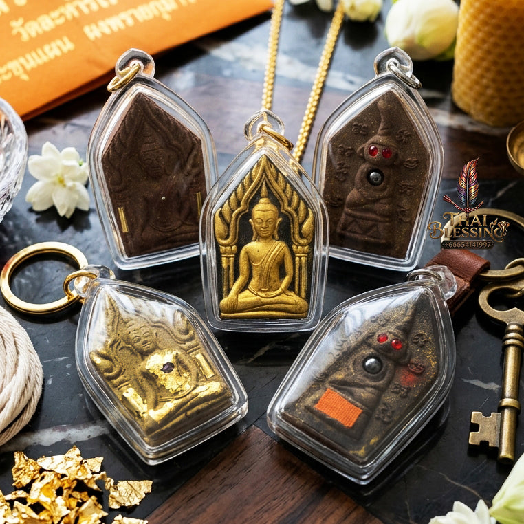 ✨ "Phra Khun Phaen Lang Ngang Ta Daeng" (Khun Phaen with Red-Eyed Ngang on Reverse) - Takian Tree Holy Wood Powder Edition, Dual-Power Seduction, Gambling Luck, and Overwhelming Commercial Magnetism!
