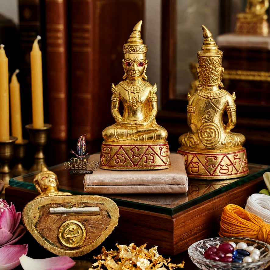 ✨ "Phra Ngang Tewamon" (Divine Magic Phra Ngang) - Golden Bell Occult Bronze Edition, B
