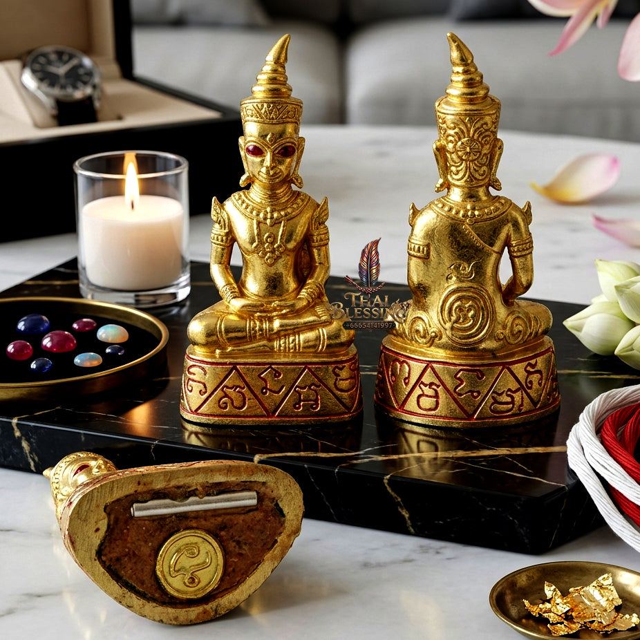 ✨ "Phra Ngang Tewamon" (Divine Magic Phra Ngang) - Golden Bell Occult Bronze Edition, B