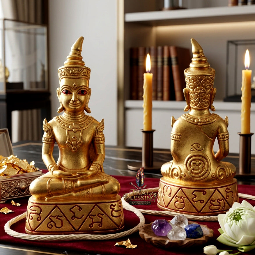 ✨ "Phra Ngang Tewamon" (Divine Magic Phra Ngang) - Golden Bell Occult Bronze Edition, B
