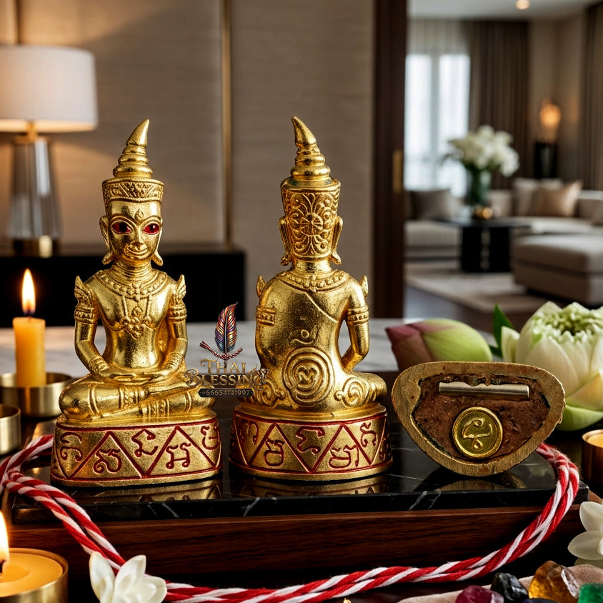 ✨ "Phra Ngang Tewamon" (Divine Magic Phra Ngang) - Occult Alloy with Gold-Plated Finish