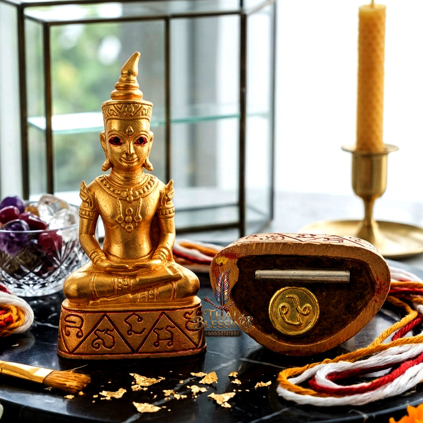 ✨ "Phra Ngang Tewamon" (Divine Magic Phra Ngang) - Occult Alloy with Gold-Plated Finish