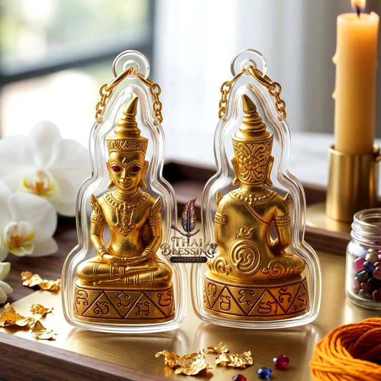 ✨ "Phra Ngang Tewamon" (Divine Magic Phra Ngang) - Occult Alloy with Gold-Plated Finish