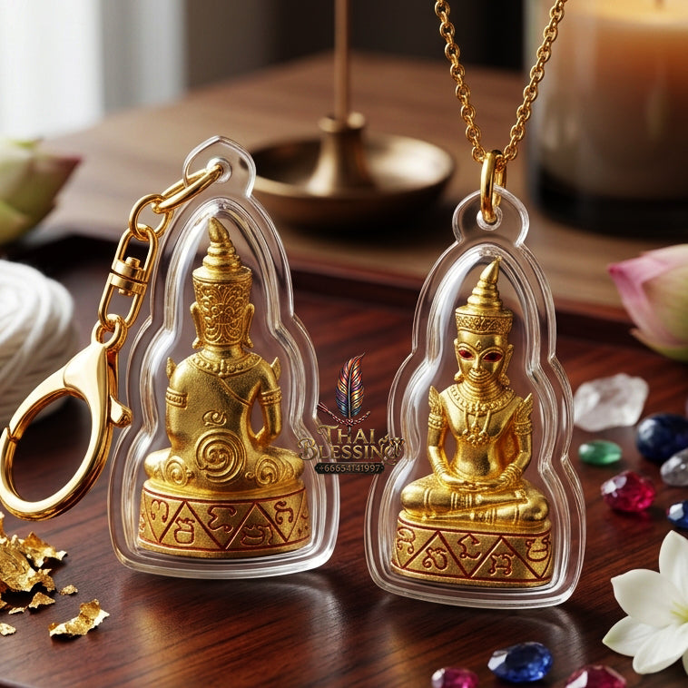 ✨ "Phra Ngang Tewamon" (Divine Magic Phra Ngang) - Occult Alloy with Gold-Plated Finish