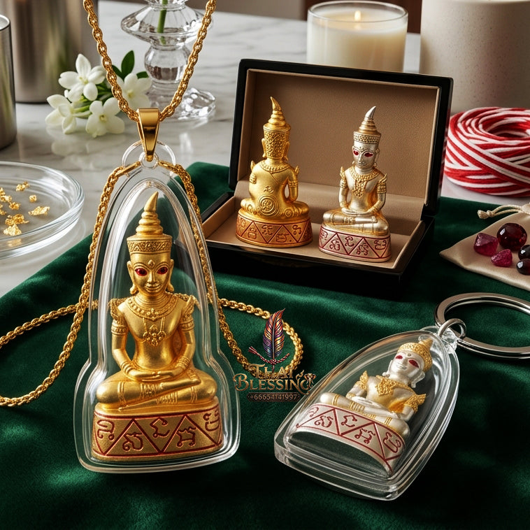 ✨ "Phra Ngang Tewamon" (Divine Magic Phra Ngang) - Occult Alloy with Gold-Plated Finish
