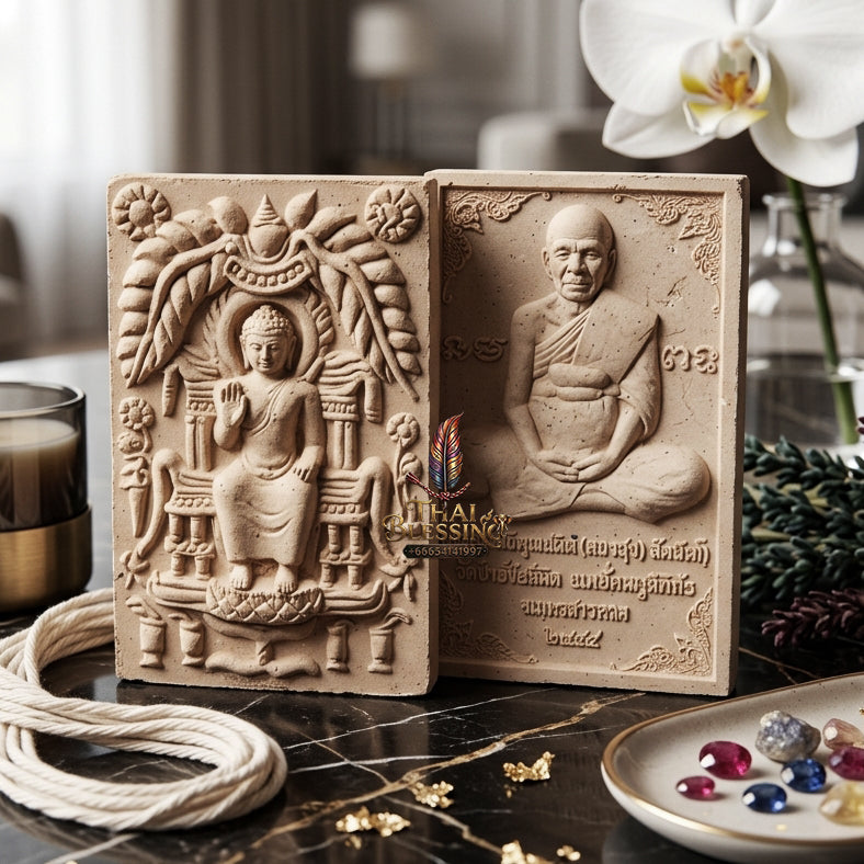 ✨ "Phra Phong Katha Phan (Dok Phayom)" (Thousand-Gatha Sacred Flower Powder Amulet) - "Phim Nang Mueang" The Supreme Isan Masterpiece of Ancient Dok Phayom Sorcery, Broken Na Dun Kru Relics, and Absolute Karmic Uplifting!
