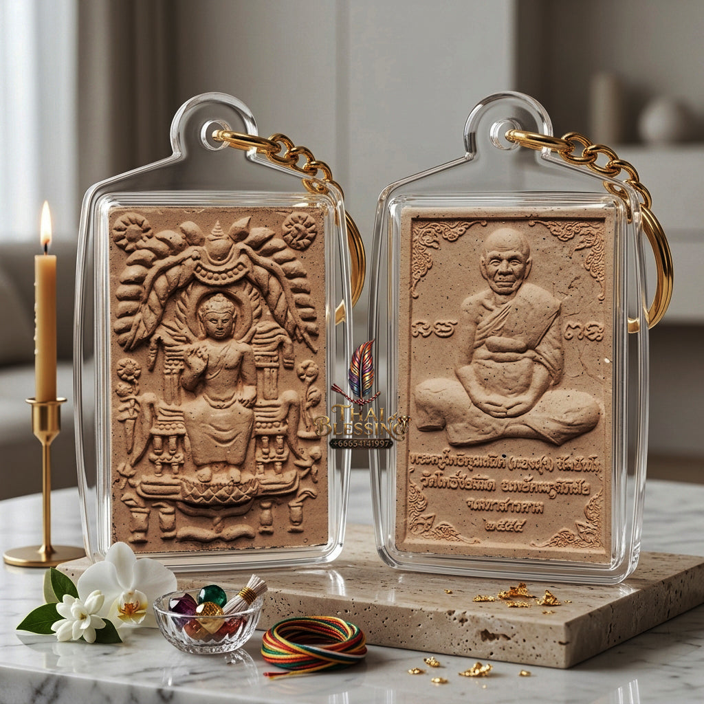✨ "Phra Phong Katha Phan (Dok Phayom)" (Thousand-Gatha Sacred Flower Powder Amulet) - "Phim Nang Mueang" The Supreme Isan Masterpiece of Ancient Dok Phayom Sorcery, Broken Na Dun Kru Relics, and Absolute Karmic Uplifting!