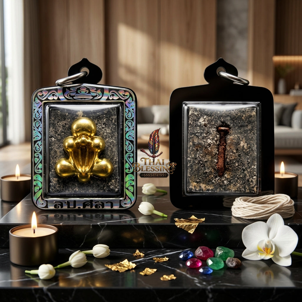 ✨ "Phra Pid Ta Kruduk Phi - Wat Pho" (Ghost Bone Phra Pid Ta) - 1st EditionThe Supreme Esoteric Masterpiece of Heavy-Duty Necromantic Sorcery, Sudden Wealth, and Absolute Protective Shielding!