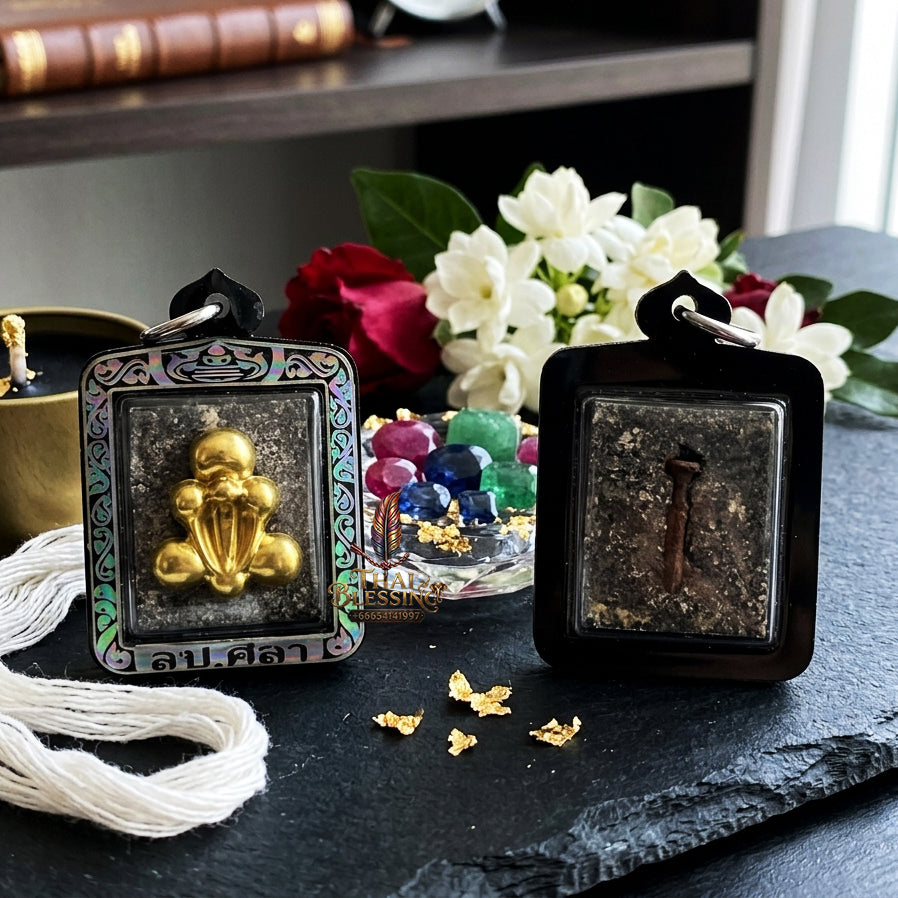 ✨ "Phra Pid Ta Kruduk Phi - Wat Pho" (Ghost Bone Phra Pid Ta) - 1st EditionThe Supreme Esoteric Masterpiece of Heavy-Duty Necromantic Sorcery, Sudden Wealth, and Absolute Protective Shielding!