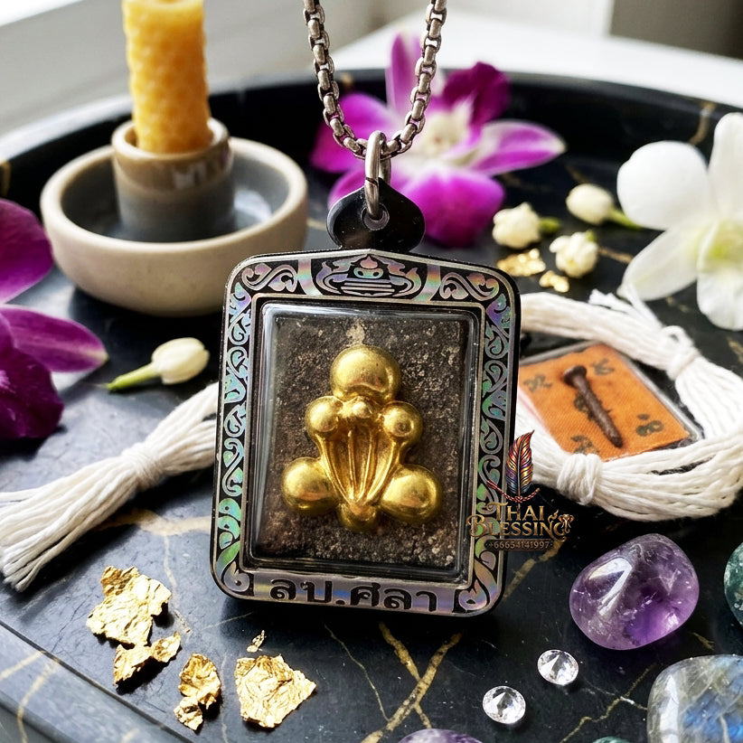 ✨ "Phra Pid Ta Kruduk Phi - Wat Pho" (Ghost Bone Phra Pid Ta) - 1st EditionThe Supreme Esoteric Masterpiece of Heavy-Duty Necromantic Sorcery, Sudden Wealth, and Absolute Protective Shielding!