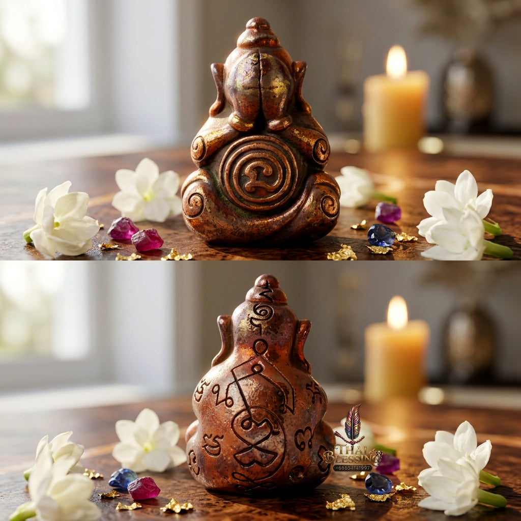 ✨ "Phra Pit Ta Na No Mo" (Closed-Eyes Buddha of Southern Magical Authority) - Chanuan Chao Nam Ngoen Hardened Invulnerability, Alchemical Purity, and Southern Esoteric Mastery!