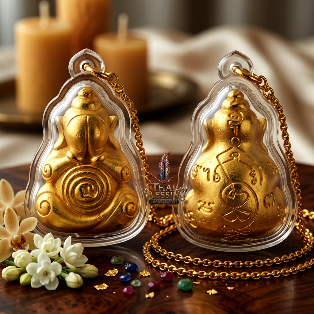 ✨ Phra Pit Ta Na No Mo (Closed-Eyes Buddha of Southern Magical Authority) - Gold-Plated Samrit Bronze Edition Radiant Wealth Prestige, Total Misfortune Closure, and Southern Esoteric Mastery!