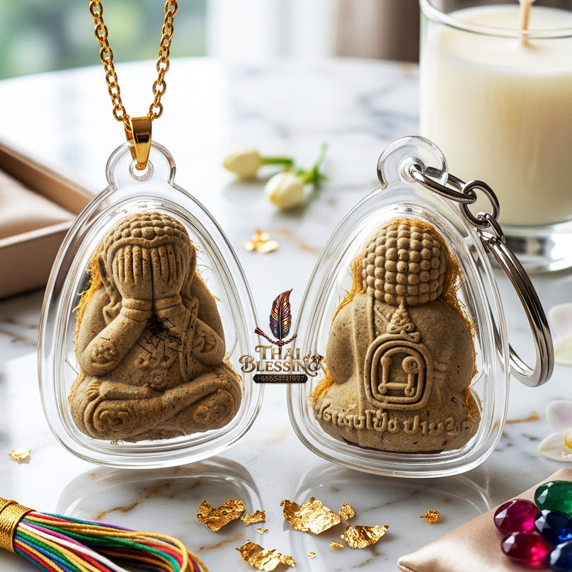 ✨ "Phra Pit Ta Plot Ni Duang Di" (Debt-Free, Fortunate Closing-Eyes Buddha) - Sacred Holy Powder Edition The Supreme Masterpiece of Financial Liberation, Debt Eradication, and Boundless Wealth Accumulation!