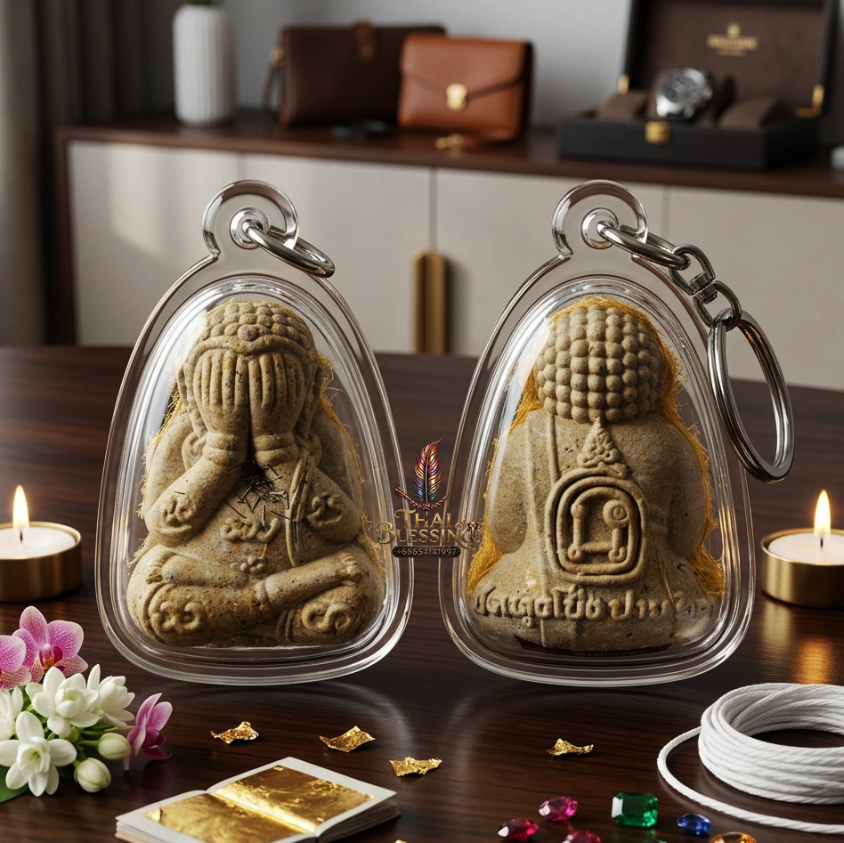 ✨ "Phra Pit Ta Plot Ni Duang Di" (Debt-Free, Fortunate Closing-Eyes Buddha) - Sacred Holy Powder Edition The Supreme Masterpiece of Financial Liberation, Debt Eradication, and Boundless Wealth Accumulation!