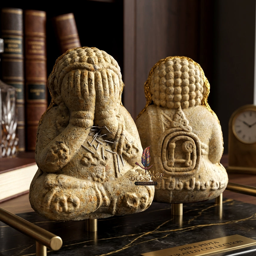 ✨ "Phra Pit Ta Plot Ni Duang Di" (Debt-Free, Fortunate Closing-Eyes Buddha) - Sacred Holy Powder Edition The Supreme Masterpiece of Financial Liberation, Debt Eradication, and Boundless Wealth Accumulation!