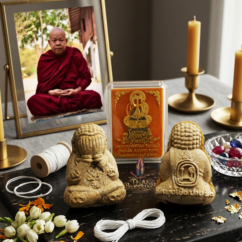 ✨ "Phra Pit Ta Plot Ni Duang Di" (Debt-Free, Fortunate Closing-Eyes Buddha) - Sacred Holy Powder Edition The Supreme Masterpiece of Financial Liberation, Debt Eradication, and Boundless Wealth Accumulation!