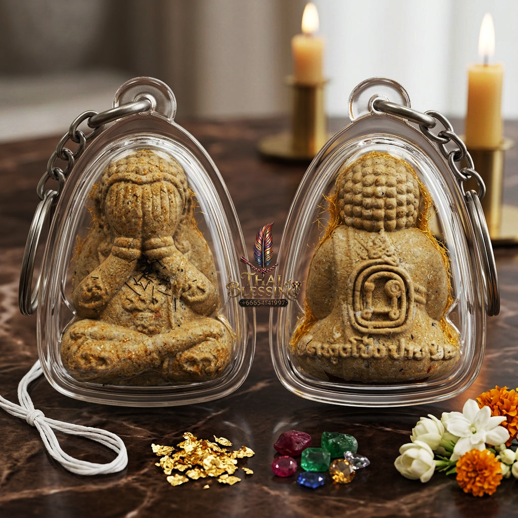 ✨ "Phra Pit Ta Plot Ni Duang Di" (Debt-Free, Fortunate Closing-Eyes Buddha) - Sacred Holy Powder Edition The Supreme Masterpiece of Financial Liberation, Debt Eradication, and Boundless Wealth Accumulation!