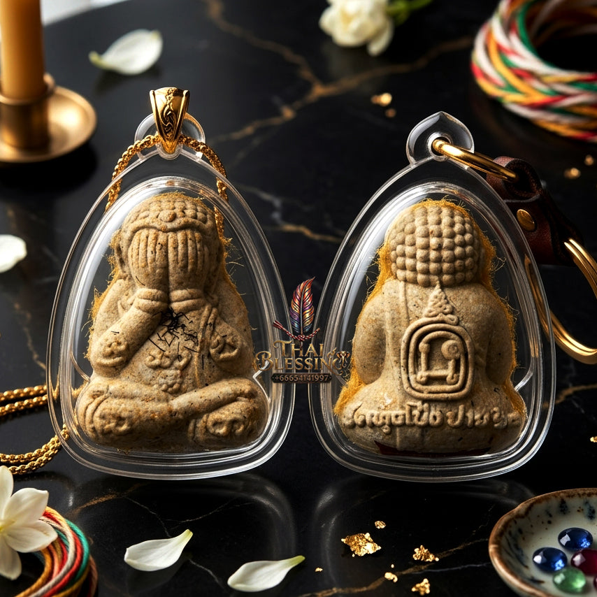 ✨ "Phra Pit Ta Plot Ni Duang Di" (Debt-Free, Fortunate Closing-Eyes Buddha) - Sacred Holy Powder Edition The Supreme Masterpiece of Financial Liberation, Debt Eradication, and Boundless Wealth Accumulation!