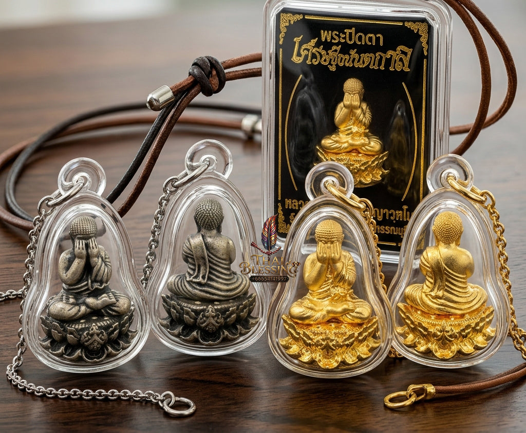 ✨ "Phra Pit Ta Setthi Anantakan" (Millionaire's Eternal Phra Pit Ta) - Gold-Plated Samrit Bronze Edition Endless Wealth Attraction, Misfortune Closure, and Central-Region Esoteric Mastery!