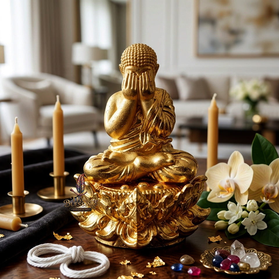 ✨ "Phra Pit Ta Setthi Anantakan" (Millionaire's Eternal Phra Pit Ta) - Gold-Plated Samrit Bronze Edition Endless Wealth Attraction, Misfortune Closure, and Central-Region Esoteric Mastery!