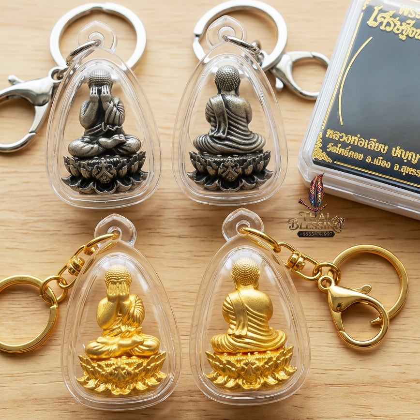 ✨ "Phra Pit Ta Setthi Anantakan" (Millionaire's Eternal Phra Pit Ta, Small Size) - Satin Silver-Plated Samrit Bronze Edition Refined Wealth Attraction, Misfortune Closure, and Central-Region Esoteric Mastery!