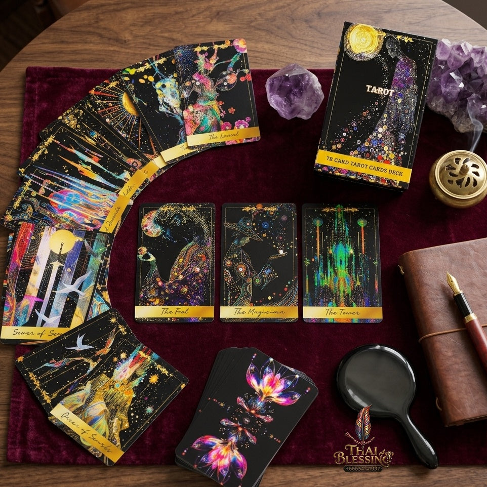 ✨ Predictive Divination Tarot Deck 78-Piece Oracle Cards Set - Board Game, Family Party Game, and Holiday Entertainment Essentials
