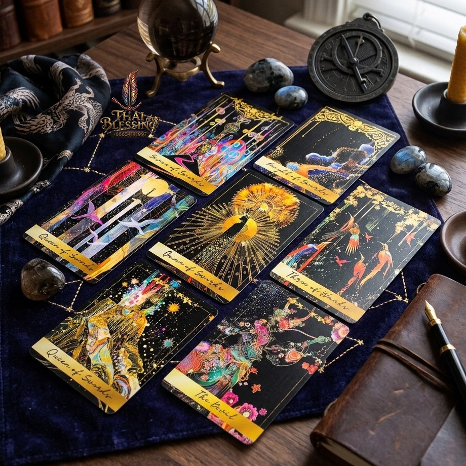 ✨ Predictive Divination Tarot Deck 78-Piece Oracle Cards Set - Board Game, Family Party Game, and Holiday Entertainment Essentials