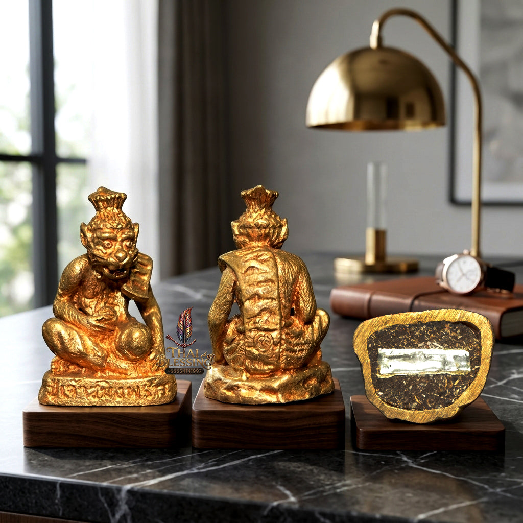 ✨ "Pu Chao Saming Phrai" (Grandfather Hermit of the Tiger Skin) - Samrit Bronze Edition,The Supreme Masterpiece of Absolute Maha Saneh Charm, Romantic Magnetism, and Legendary Hermit Lineage!