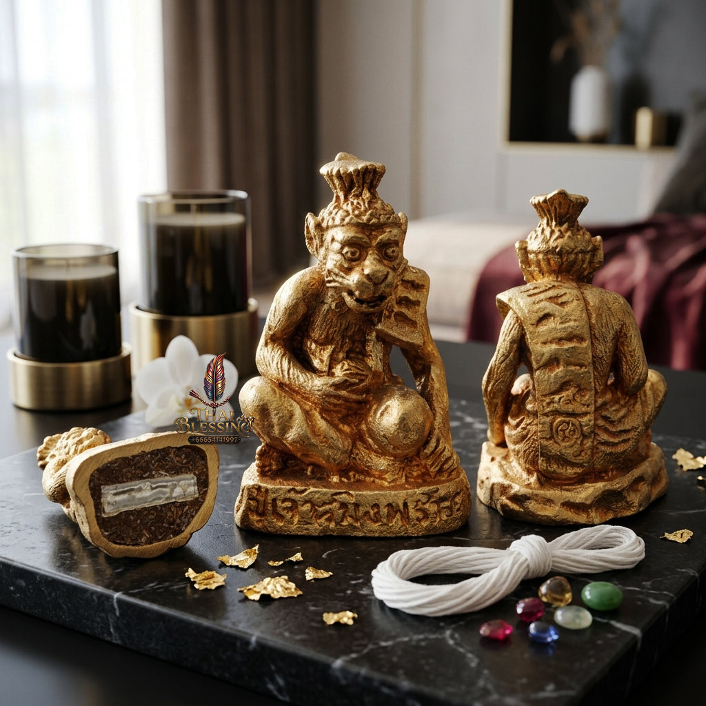 ✨ "Pu Chao Saming Phrai" (Grandfather Hermit of the Tiger Skin) - Samrit Bronze Edition,The Supreme Masterpiece of Absolute Maha Saneh Charm, Romantic Magnetism, and Legendary Hermit Lineage!