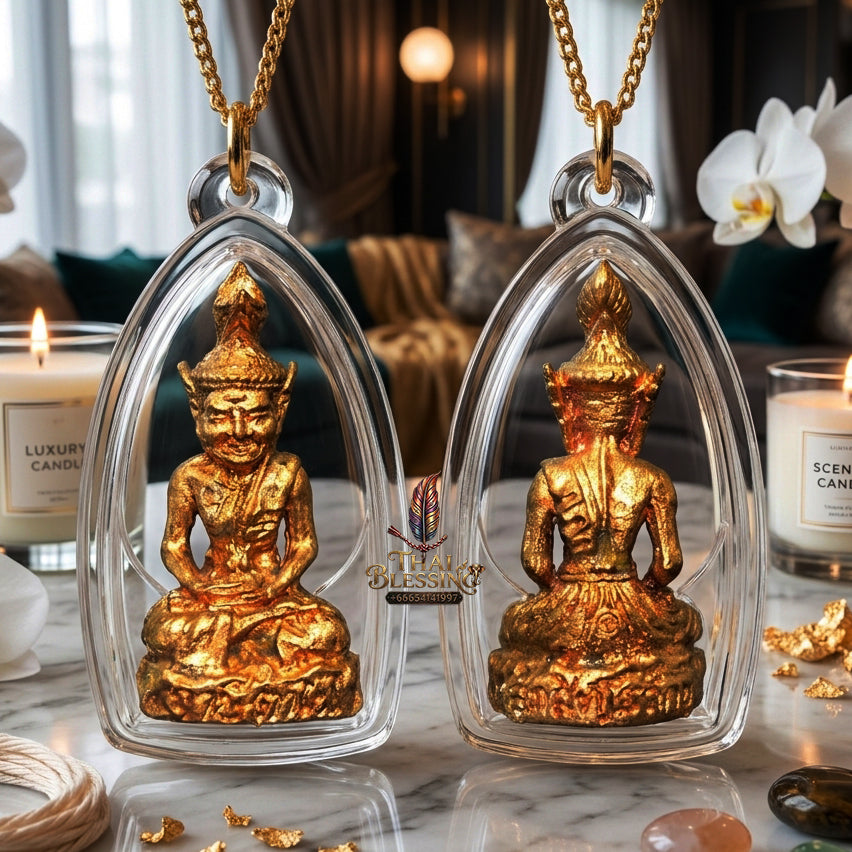 ✨ "Pu Ruesi Ta Fai" (Grandfather Hermit of the Fiery Third Eye) - Sacred Occult Alloy Edition,