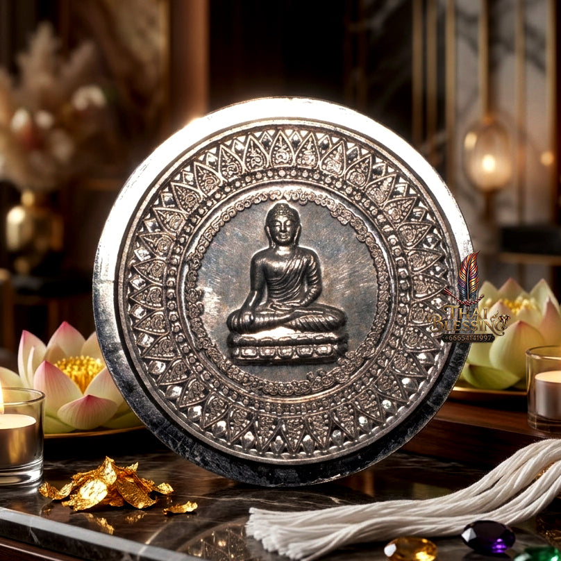✨ "Rian Ngoen Lai Ma" (Money-Flowing Coin) - Uncut-Rim Lead Edition (Tuek Mai Tat Pik), B.E. 2547 Luang Pho Phra Phuttha Nimit Ong Dam