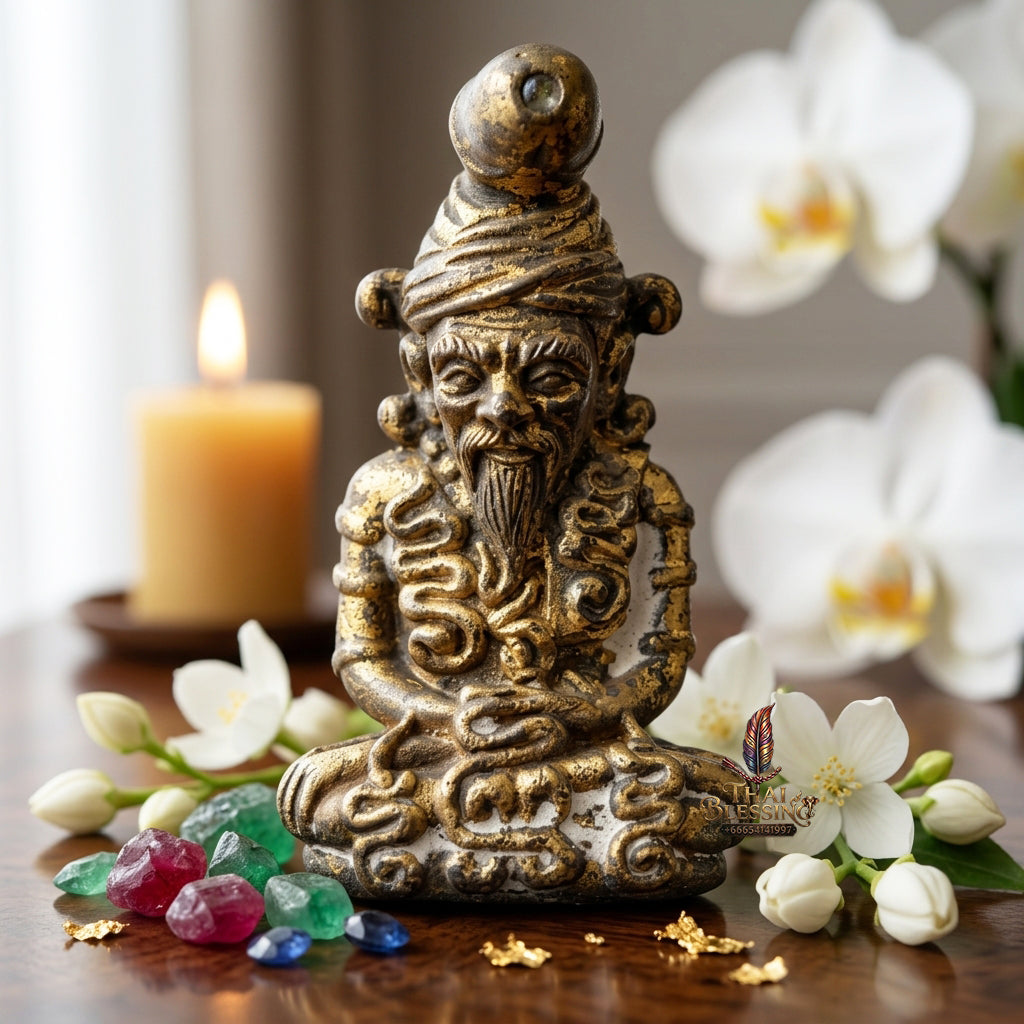 ✨ "Rue Si Nok Ket" (Hermit Nok Ket / The Wild Hermit Master of Esoteric Seduction) - Chanuan Alchemical Metal Edition Raw Occult Charm, Nightlife Magnetism, and Uncompromising Esoteric Seduction!