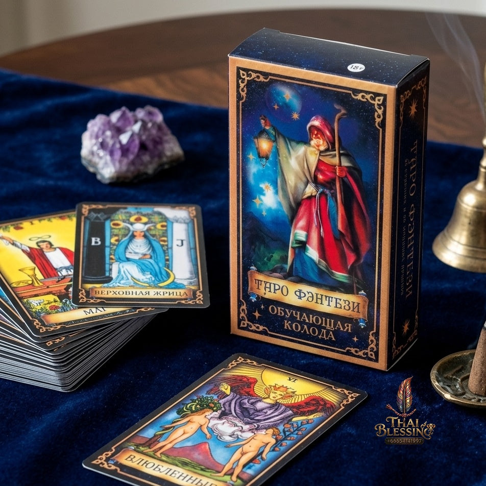 ✨ ТАРО ФэнТЕЗИ Russian Version Tarot Cards with Guide Book - Immersive Fantasy Art Divination and Fortune-Telling Card Game Set