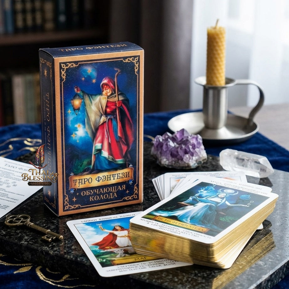 ✨ ТАРО ФэнТЕЗИ Russian Version Tarot Cards with Guide Book - Immersive Fantasy Art Divination and Fortune-Telling Card Game Set