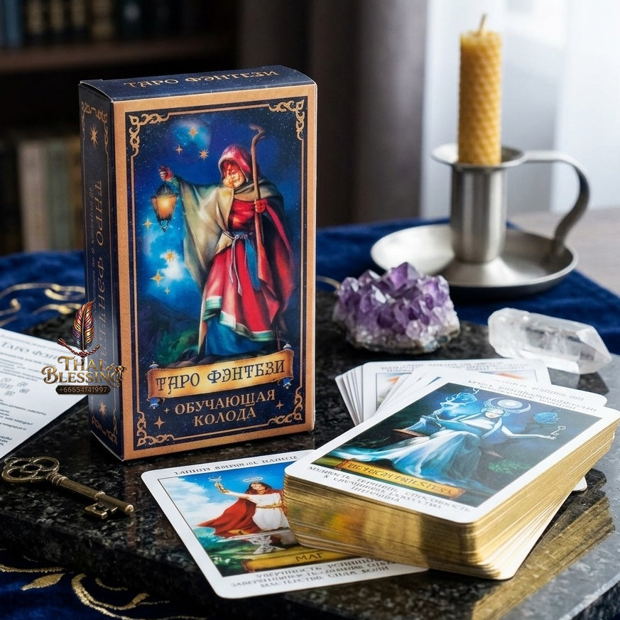 ✨ ТАРО ФэнТЕЗИ Russian Version Tarot Cards with Guide Book - Immersive Fantasy Art Divination and Fortune-Telling Card Game Set