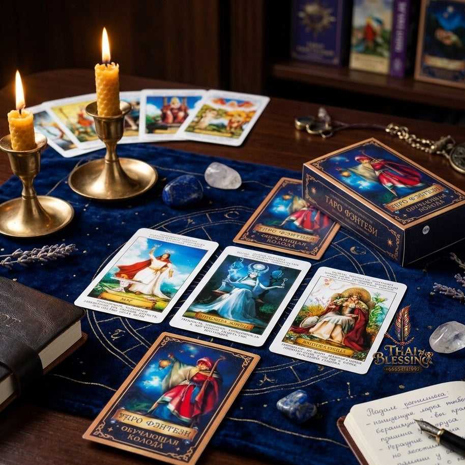 ✨ ТАРО ФэнТЕЗИ Russian Version Tarot Cards with Guide Book - Immersive Fantasy Art Divination and Fortune-Telling Card Game Set