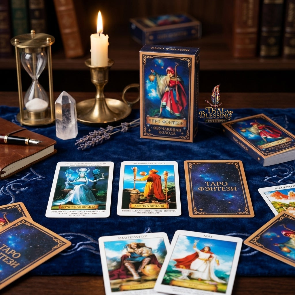 ✨ ТАРО ФэнТЕЗИ Russian Version Tarot Cards with Guide Book - Immersive Fantasy Art Divination and Fortune-Telling Card Game Set
